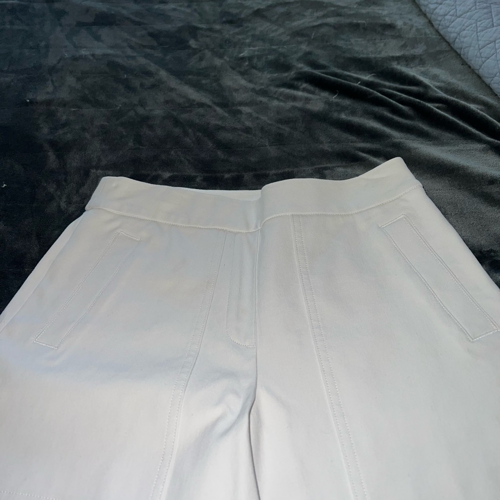 Spanx On-the-Go Cropped Wide Leg Pants 20479R - Classic White - Picture 3 of 8